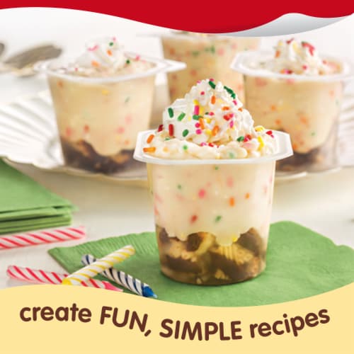 Snack Pack Vanilla Pudding Cups Perspective: top