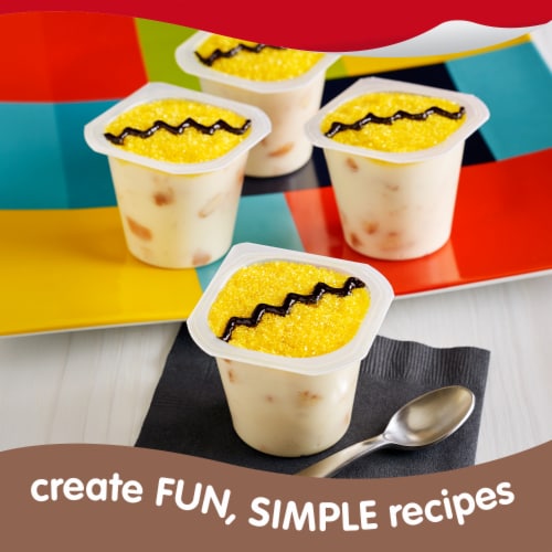 Snack Pack Tapioca Pudding Cups Perspective: top