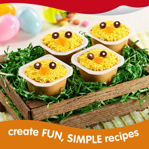 Snack Pack Butterscotch Pudding Cups Perspective: top