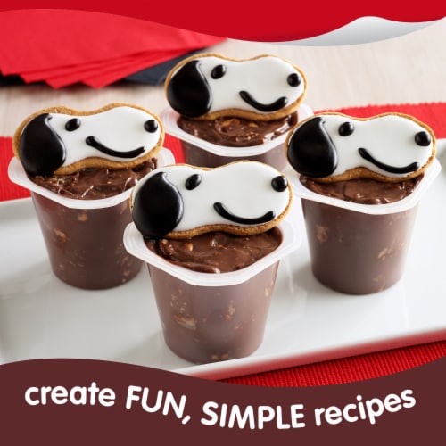 Snack Pack Chocolate Fudge Flavored Pudding Cups Perspective: top