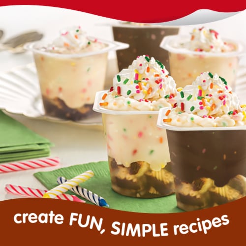 Snack Pack Vanilla & Chocolate Pudding Cups Perspective: top