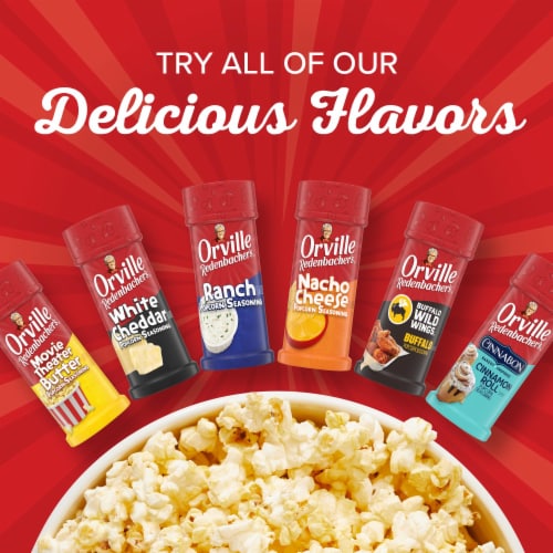 Orville Redenbacher's Nacho Cheese Flavored Popcorn Seasoning Perspective: top