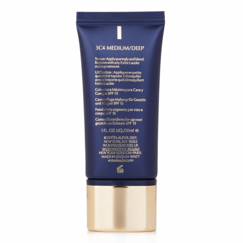 Estee Lauder Double Wear Maximum Cover Camouflage Makeup SPF 15 3C4 MediumDeep Foundation, 1
