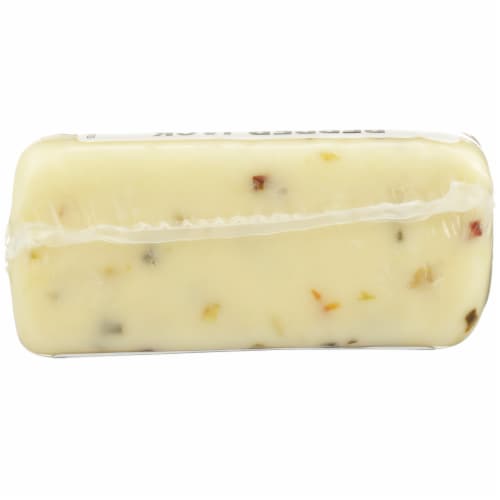 Weyauwega Star Dairy Pepper Jack Block Cheese Perspective: top