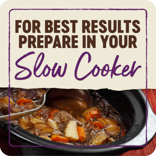 Tyson® Slow Cooker Beef Roast with Vegetables Family Size Meal Kit Perspective: top