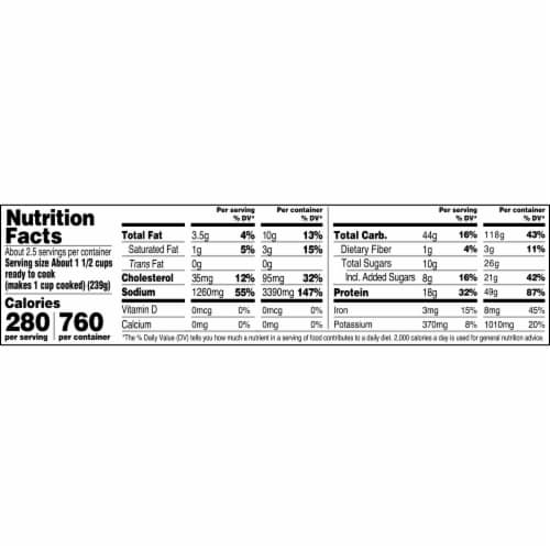 Tyson® Teriyaki Style Beef Stir Fry Skillet Kit with Rice Vegetables & Sauce Packet Perspective: top