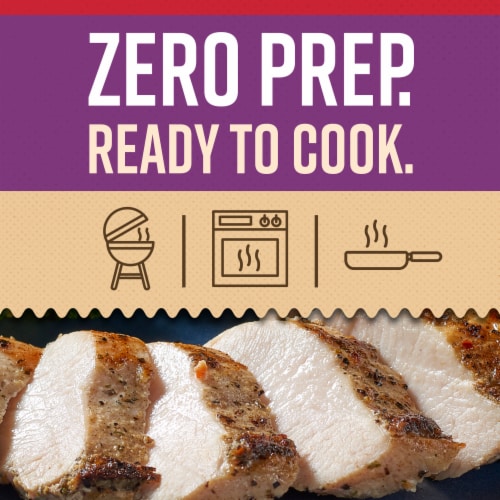 Tyson® Chicken Breast Filets Classic Garlic & Herb Freshly Seasoned Boneless Skinless Ready to Cook Perspective: top