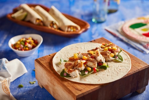 La Banderita® Soft Taco Large Flour Tortillas Perspective: top