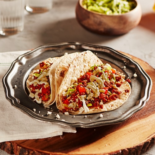 La Banderita White Corn Tortilla Perspective: top