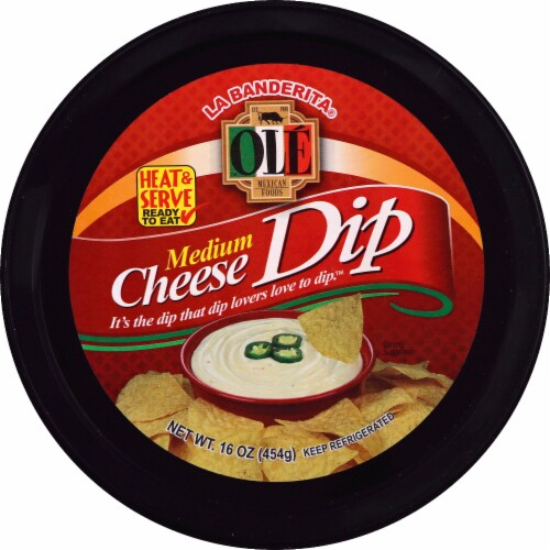 Ole Medium Hot Cheese Dip Perspective: top