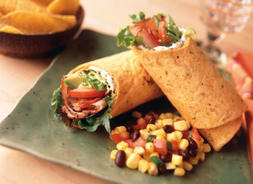 Olé Xtreme Wellness Tomato & Basil Flour Tortillas, Keto Certified Perspective: top