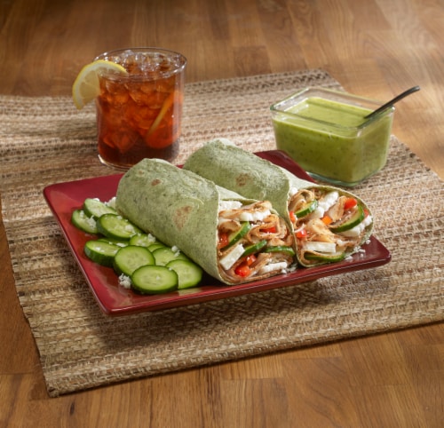 Olé Xtreme Wellness Spinach & Herbs Tortillas, Keto Friendly Perspective: top
