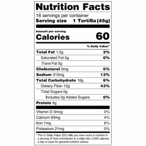 Olé Xtreme High Fiber Soft Taco Keto Certified Tortillas Perspective: top