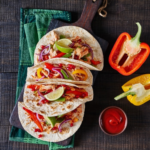 Olé Xtreme Wellness High Fiber Flour Tortillas Snack Size, Keto Certified Perspective: top