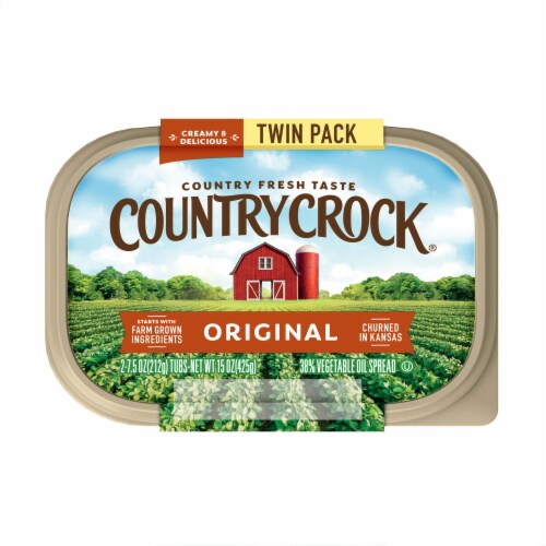 Country Crock® Light Vegetable Oil Spread Tub 2/Pack Perspective: top