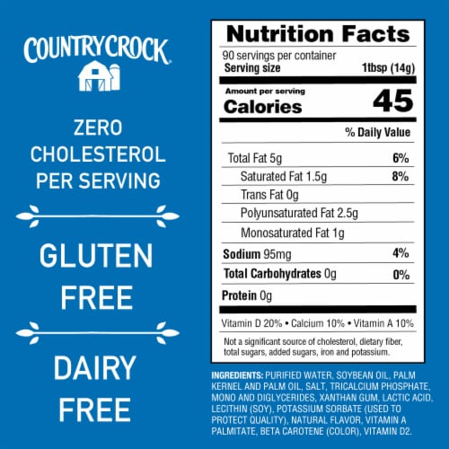 Country Crock Calcium Buttery Spread Perspective: top