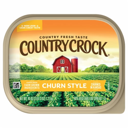 Country Crock Churn Style Buttery Spread Perspective: top