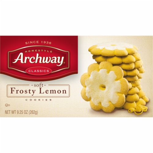 Archway Homestyle Classics Soft Frosty Lemon Cookies Perspective: top