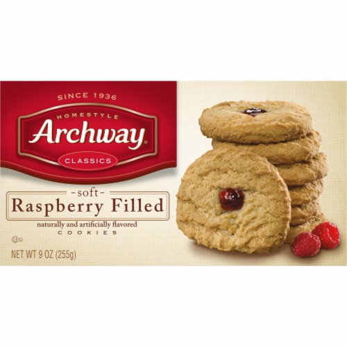 Archway Homestyle Classics Soft Raspberry Filled Cookies Perspective: top