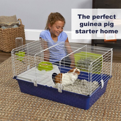MidWest Homes for Pets Critterville Cleo Large Guinea Pig Habitat Cage Blue 1 Piece Fred Meyer
