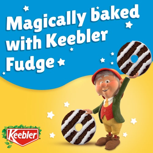 Keebler Flipped Fudge Stripes Dark Chocolate and Vanilla Perspective: top