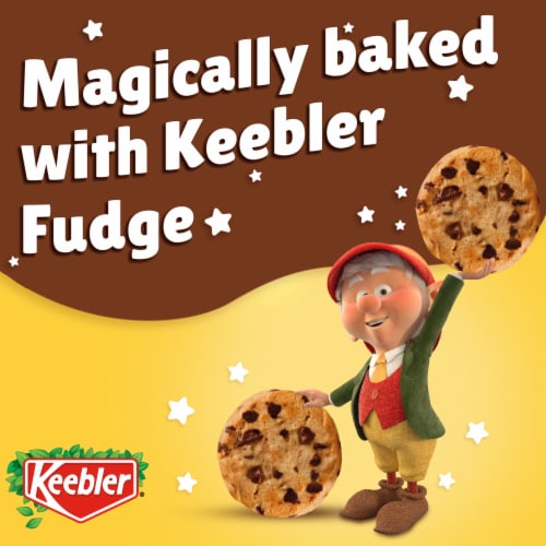 Keebler Chips Deluxe Fudgy Chocolate Chip Cookies with Chunks of Keebler Fudge 11.2 oz Perspective: top