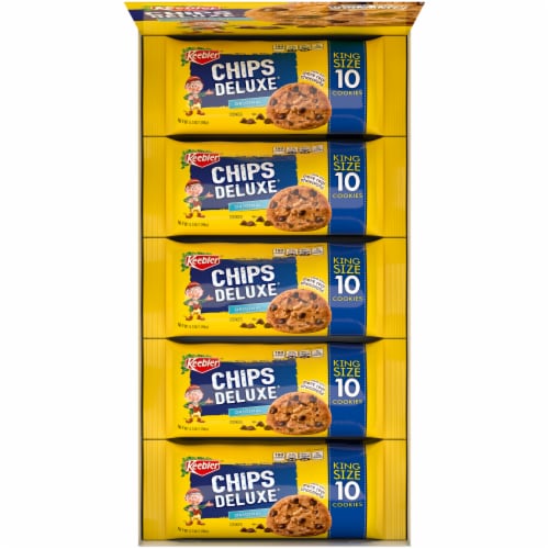 Keebler® Chips Deluxe® Original King Size Chocolate Chip Cookies Perspective: top