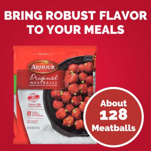 Armour Original Frozen Meatballs Perspective: top