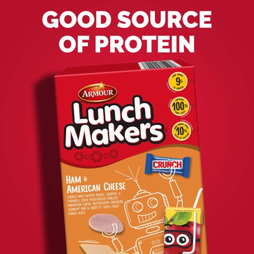 Armour LunchMakers Ham & American Cheese Meal Kit with Juice & Candy Bar Perspective: top