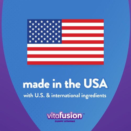 Vitafusion Kids™ Sugar-Free Tropical Peach Melatonin Supplement Gummies Perspective: top