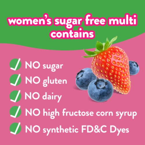 Vitafusion Women’s Sugar Free Daily Multivitamin Supplement Gummy Vitamin Perspective: top