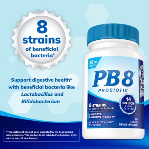 Nutrition Now PB8 Vegetarian 14 Billion Active Cultures Probiotic Supplement Perspective: top