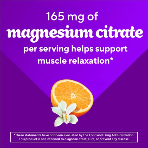 vitafusion Magnesium Orange Vanilla Flavored Gummy Supplement 165mg Perspective: top