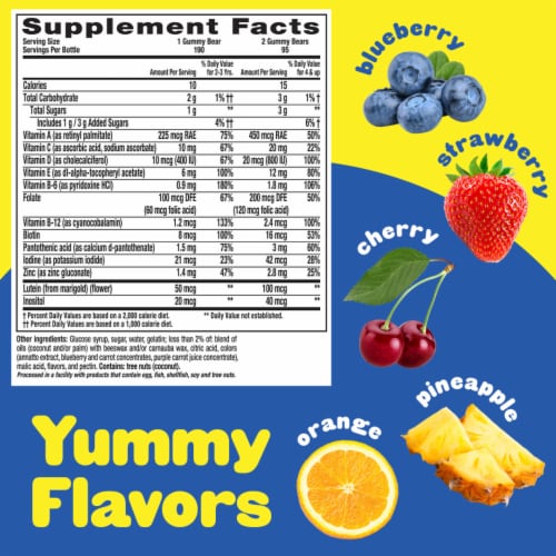 L'il Critters Gummy Vites Fruit Flavored Daily Gummy Multivitamin for Kids Plus Vitamin C D3 Perspective: top