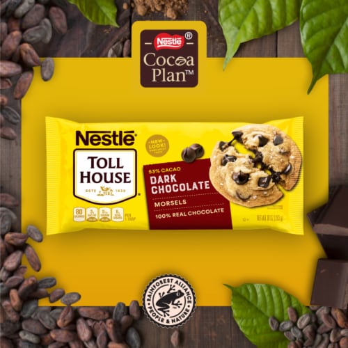 Nestle Toll House Dark Chocolate Chips Perspective: top