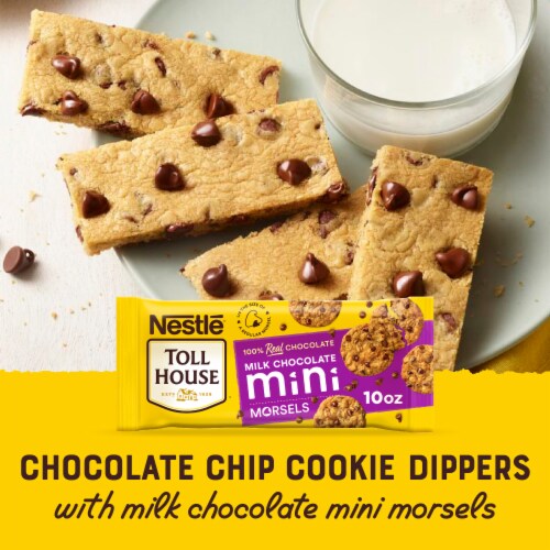 Nestle Toll House Milk Chocolate Mini Morsels Mini Baking Chips Melting Chocolate Perspective: top