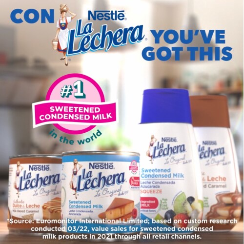Nestle La Lechera Sweetened Condensed Milk Perspective: top