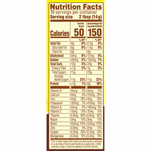 Nesquik® Chocolate Powdered Drink Mix Perspective: top