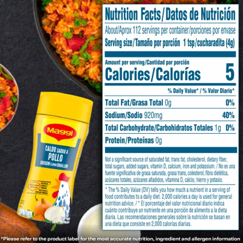 Maggi Granulated Chicken Flavor Bouillon Perspective: top