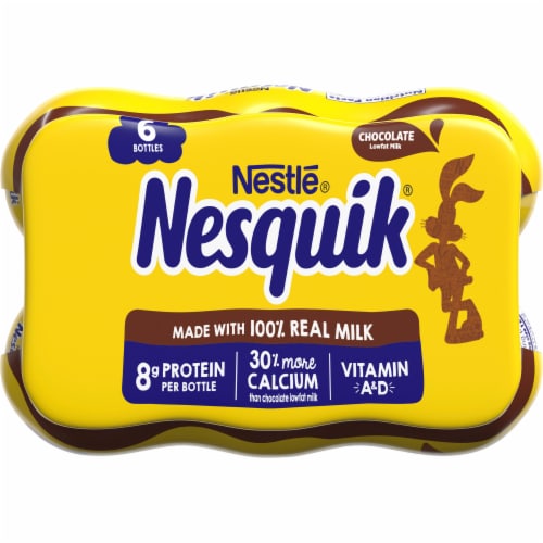 Nesquik Chocolate Low Fat Milk Perspective: top