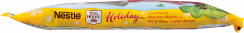 Nestle Toll House Holiday Semi-Sweet Chocolate Morsels with Red & Green Colored Morsels Perspective: top