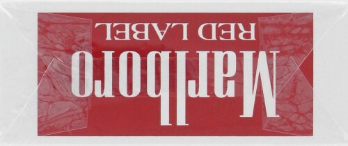 Marlboro Red Label King Cigarette Box Perspective: top