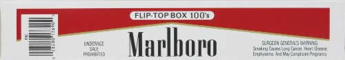 Marlboro Red 100s Cigarettes Perspective: top