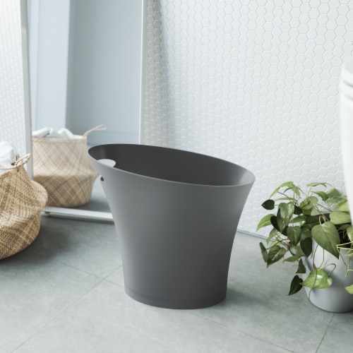 Umbra 082610-149 2 gal Skinny Can, Charcoal Perspective: top