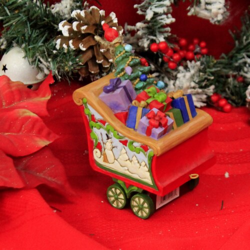 Jim Shore Tidings In Tow Polyresin Heartwood Creek 6005692 Perspective: top
