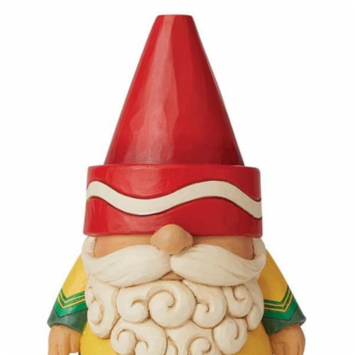 Jim Shore Shades Of Creativity Resin Crayola Gnome Christmas 6009135 Perspective: top