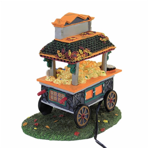 Department 56 House Day Of The Dead Pastry Cart Halloween Snow Village 6007787 Perspective: top