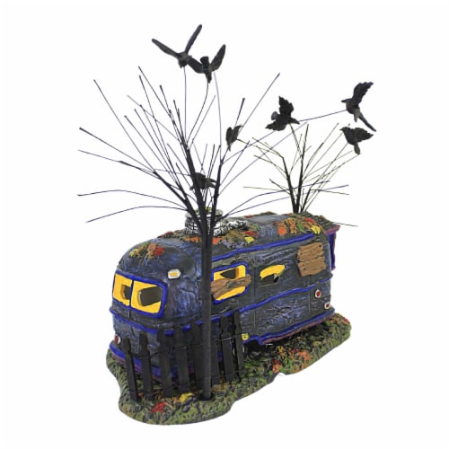 Department 56 House Crackling Crow Caravan Halloween Snow Village 6007791 Perspective: top