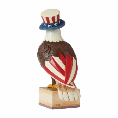 Jim Shore Freedom Reigns Polyresin Patriotic Eagle Stars Stripe 6010561 Perspective: top