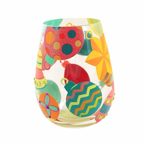 Tabletop Eye Candy Stemless Wine Glass Glass Lolita Hand Painted 6011254 Perspective: top